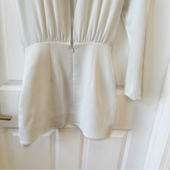 ILA Neptun One Shoulder Mini Dress with Beaded Infinity Detail White 36 - Picture 13 of 16